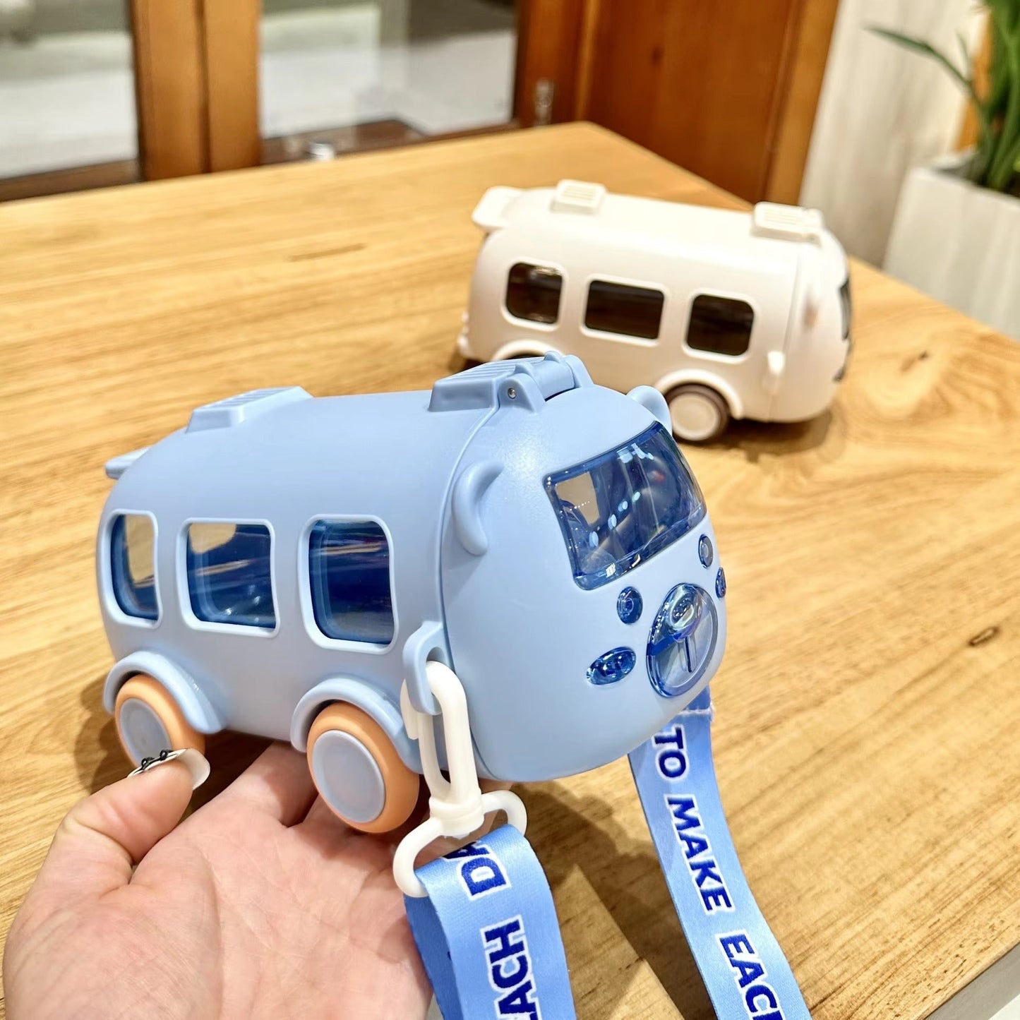 Cute Cartoon Bus Water Bottle